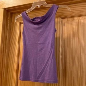 Michael Stars purple with sparkle tank top